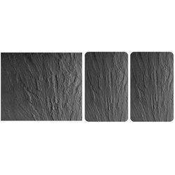 Szklane płyty ochronne SLATE na kuchenkę - zestaw multi - 3 płyty, WENKO