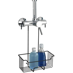 Półka łazienkowa zawieszana na baterii prysznicowej CADDY MILO, czarna, WENKO