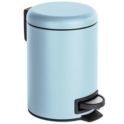Kosz łazienkowy LEMAN MATT, pojemnik na śmieci, 3 l, niebieski, WENKO