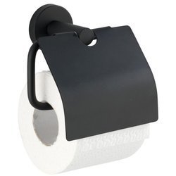 Uchwyt na papier toaletowy BOSIO, czarny, WENKO