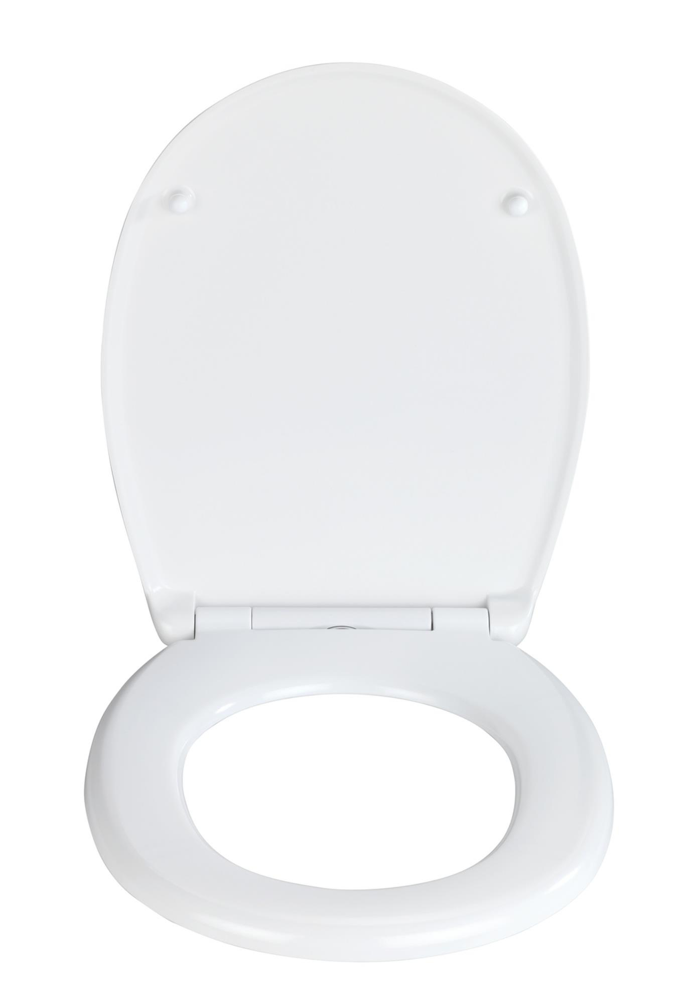 WENKO Toilet Seat Vorno Neo black, Toilet seat with softclosing