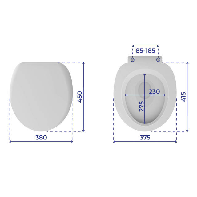 Deska sedesowa ASTERA - mechanizm Easy Close, Duroplast, WENKO