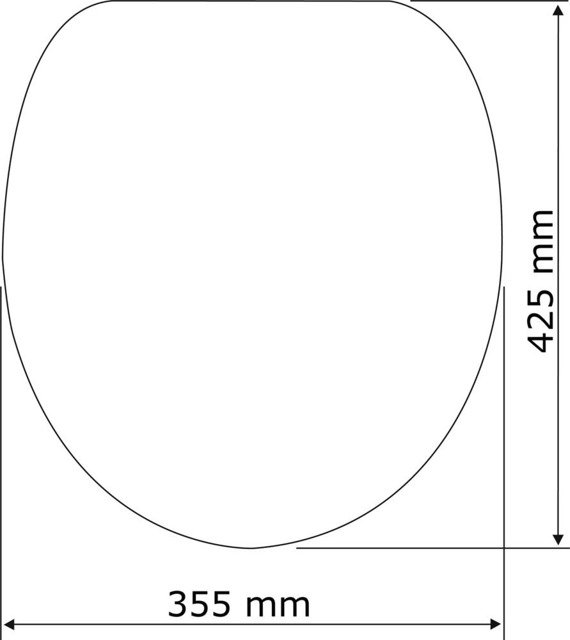 Deska sedesowa z mechanizmem wolnego opadania, MDF, WENKO