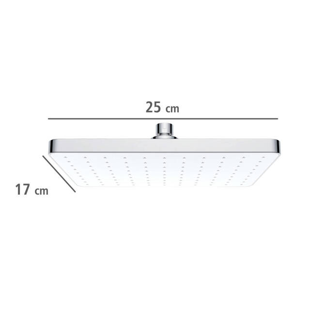 Deszczownica sufitowa kwadratowa, 250 x 170 mm, WENKO