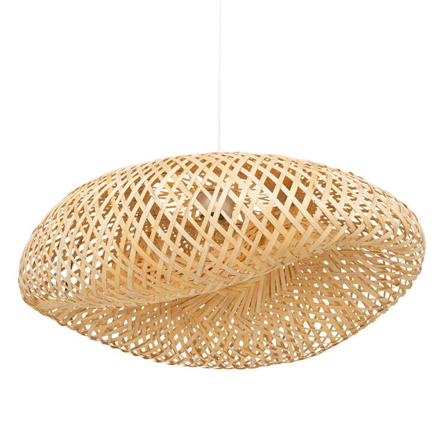 Lampa boho nad stół BEDDY, bambusowa, 51 cm