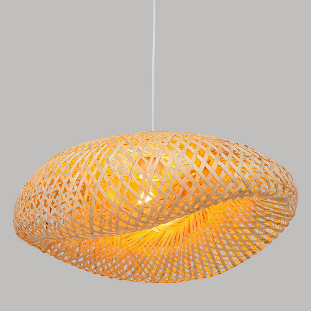 Lampa boho nad stół BEDDY, bambusowa, 51 cm