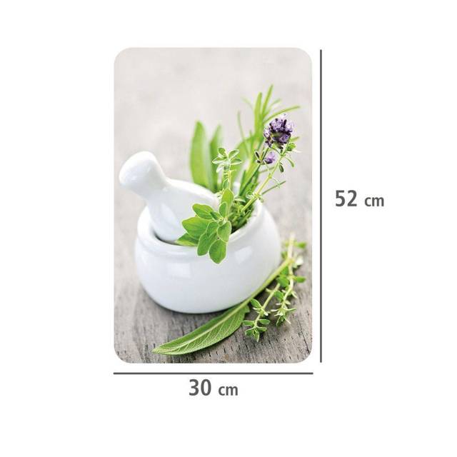 Szklane płyty ochronne HERB GARDEN na kuchenkę – 2 sztuki, WENKO