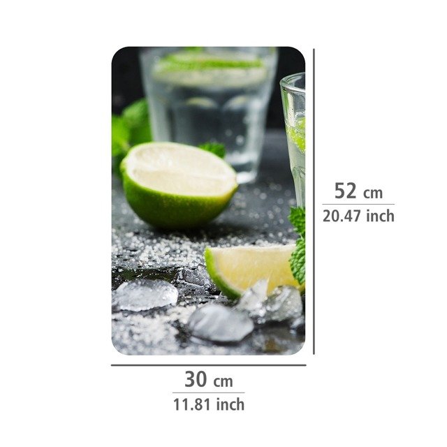 Szklane płyty ochronne MOJITO na kuchenkę – 2 sztuki, WENKO